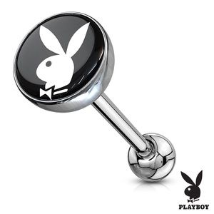 4pc Lot Playboy Bunny Print Surgical Steel Barbell